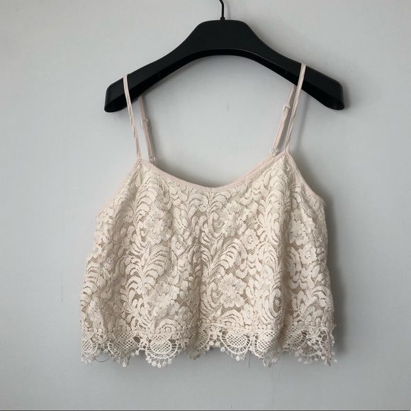 Stitches Tops - Lace Crop Top